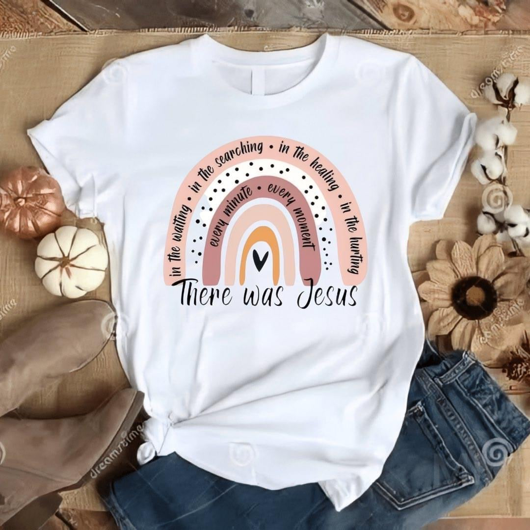 There Was Jesus Women’s Adult 50/50 T-Shirt/Crew Sweatshirt